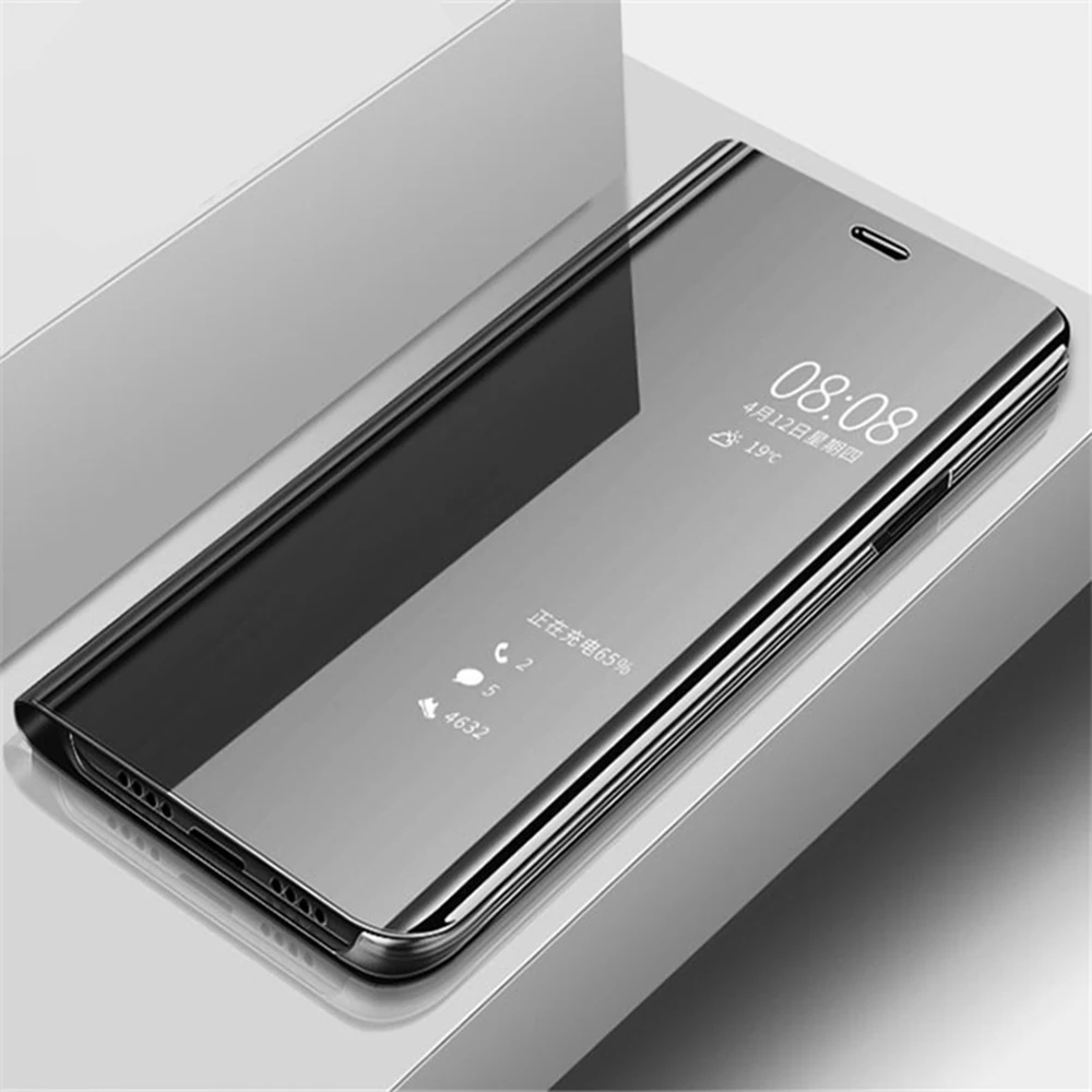 Умный зеркальный флип-чехол для samsung Galaxy S10 S9 S8 Plus Note 8 9 S7 Edge прозрачный вид