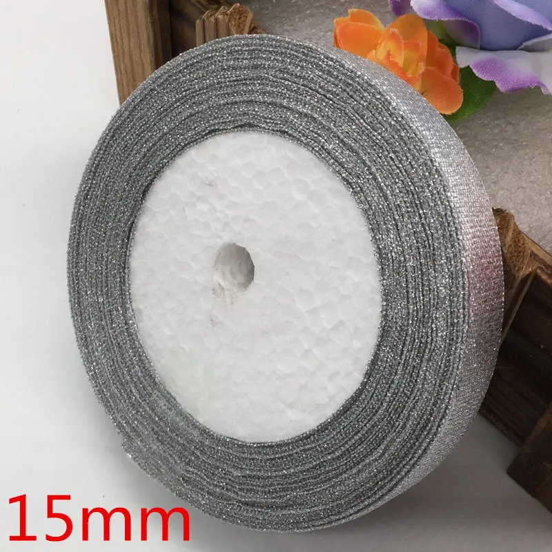 Длинная шелковая сатиновая лента 25 ярдов для украшения дома и свадьбы подарочная