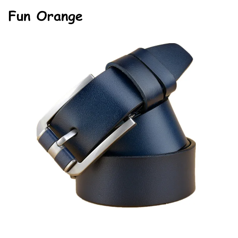 Весело оранжевый Для мужчин пояс пряжкой высокое качество Повседневное Ремни