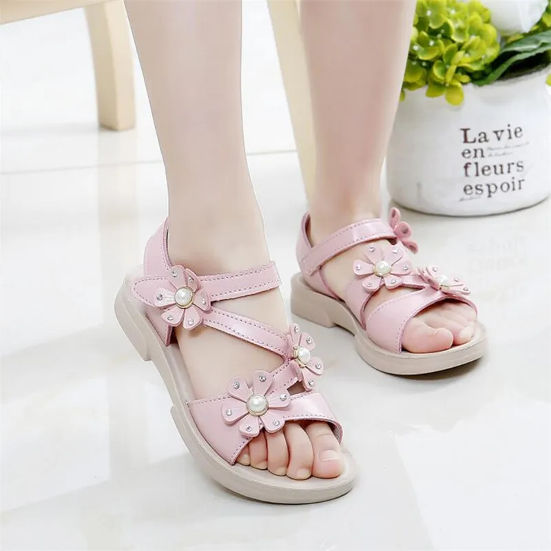 Детские сандалии с бантом бабочкой модные летние для девочек EU21 36 2019|children sandals|girls