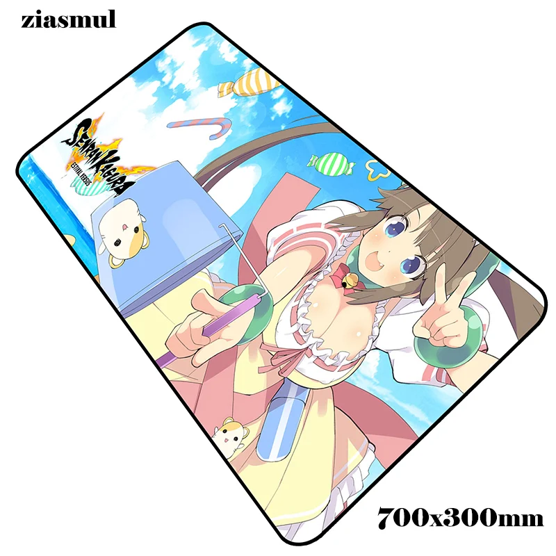 Size 700x300x2mm Senran kagura padmouse 700x300x2 мм игровой коврик для мыши locrkand геймер компьютерный стол высококлассный коврик notbook коврик для мыши ПК - Цвет: Size 700x300x2mm