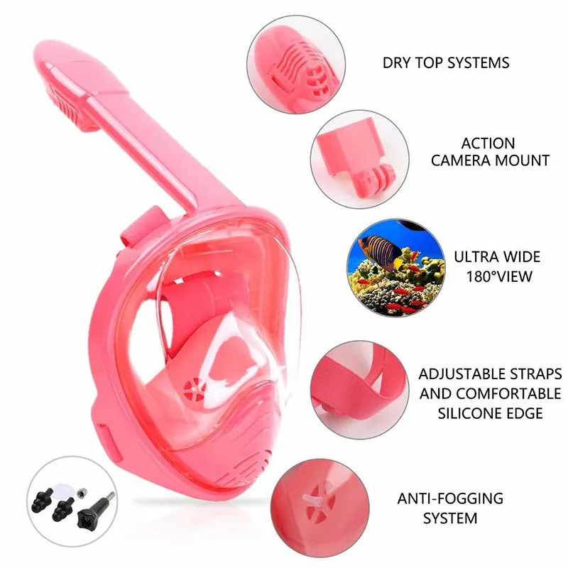 Детская маска для ныряния с трубкой детей тренировочная плавания лица