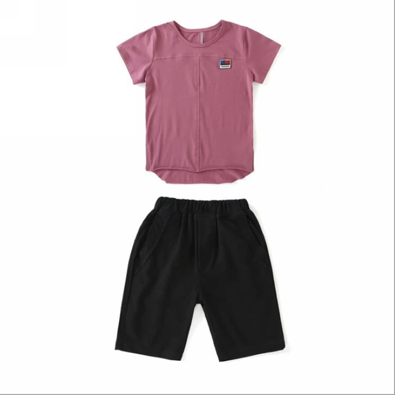 2pcs clothes sets 2019 summer new children's clothing boy short-sleeved Tshirt + short pants | Детская одежда и обувь