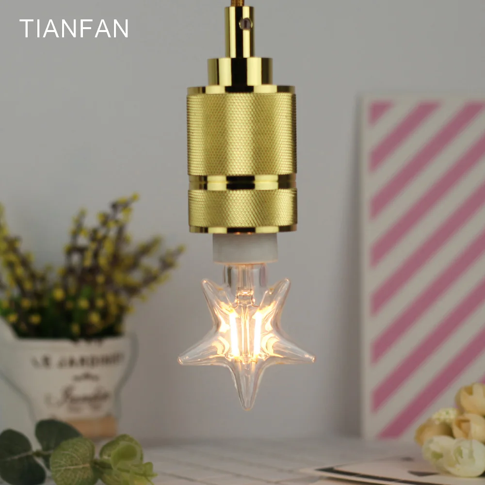 TIANFAN маленькие звезды тени светодиодные лампы накаливания винтажные 220 В 4 Вт E14