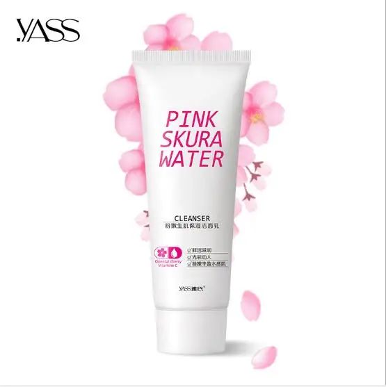 YASS Cherry Blossom сыворотка натуральная и Органическая уменьшает морщины и осветляет темные пятна темный круг, тонкая линия и солнцезащитный корректор - Вес нетто: Facial Cleanser