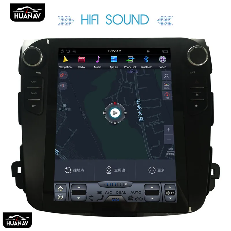Tesla Android автомобильный gps-навигатор для Mitsubishi Outlander 2006~ 2012 для Citroen C-Crosser для peugeot 4007 без DVD мультимедиа