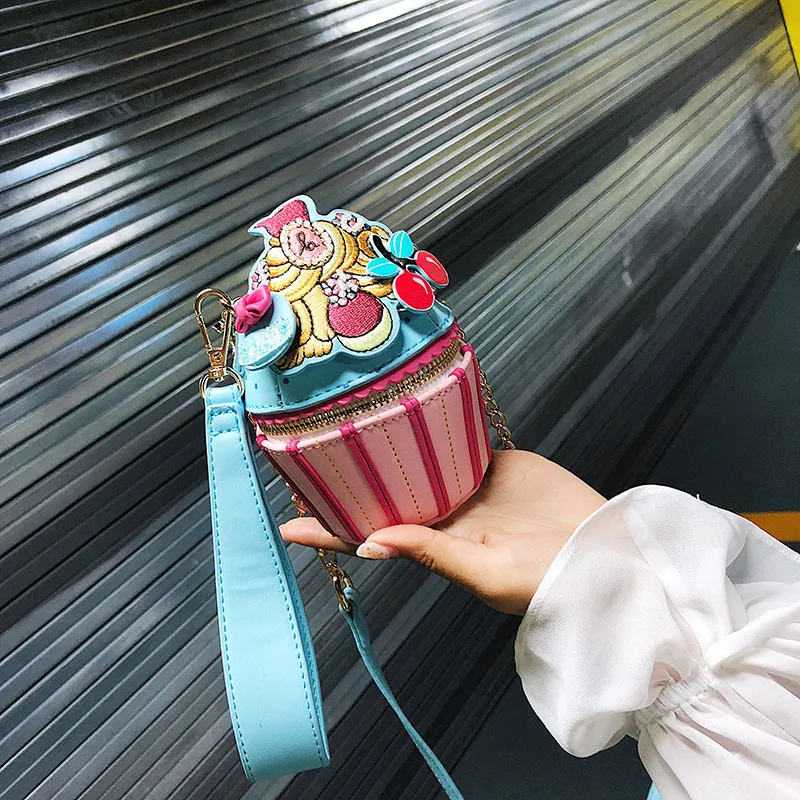HOCODO, женская сумка на плечо с рисунком мороженого, маленькая форма для капкейков, клатч