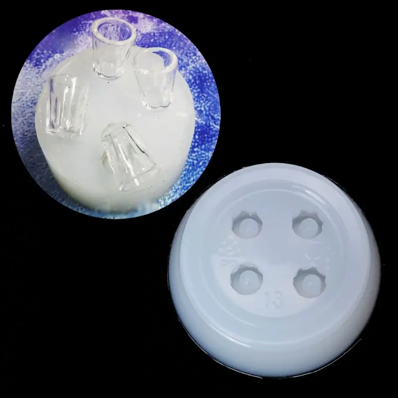 

Mini Water Cup Bottle Pendant UV Resin Casting Mold Silicone Mold Jewelry Making