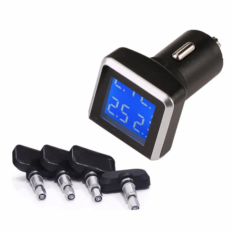 CAREUD U908 TPMS система контроля давления в автомобильных шинах с 4 внешними датчиками PSI/BAR Режимы измерения высокое качество TPMS