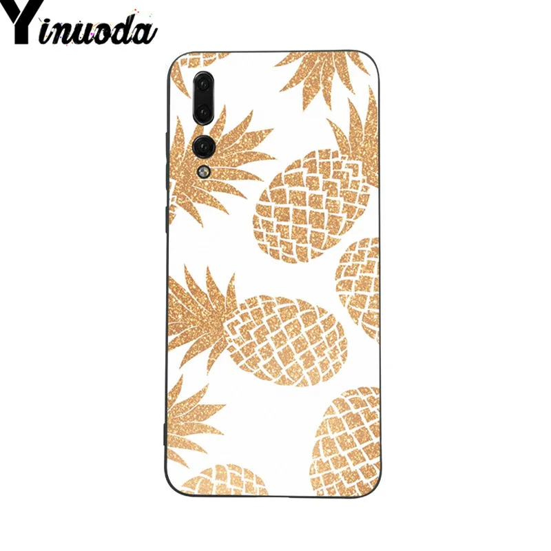 Yinuoda мраморный фрукт ананас окрашенный чехол стильный для телефона Huawei P9 P10 Plus Mate9