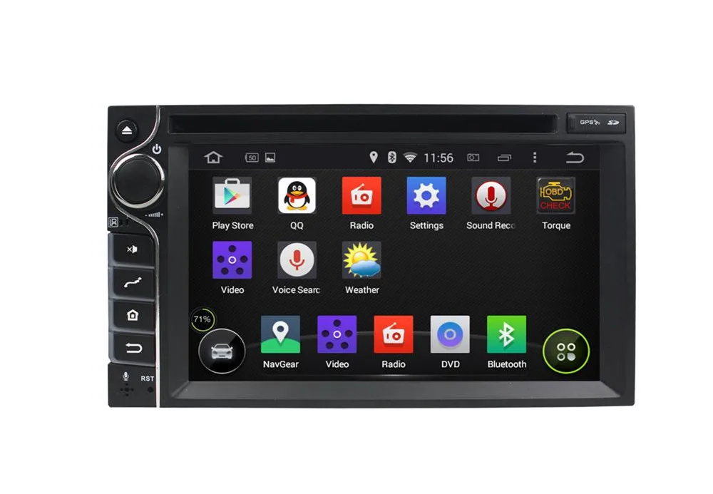 16 Г android 5.1 800*480 2 din 6.2 &quotquad-core автомобильный DVD радио GPS навигация для универсальный