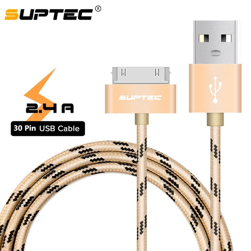 SUPTEC для iPhone 4 4s 3GS 3G iPad 1 2 3 iPod Nano touch 30 Pin USB кабель Быстрая зарядка оригинальный