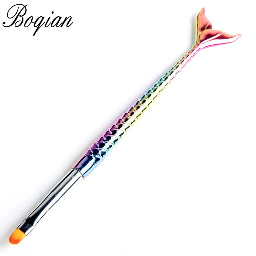 BQAN 5Style Mermaid Honeycomb Handle Nail Art Acrylic UV Gel Extension Brush Flower Design Drawing Painting Pen Set G | Красота и
