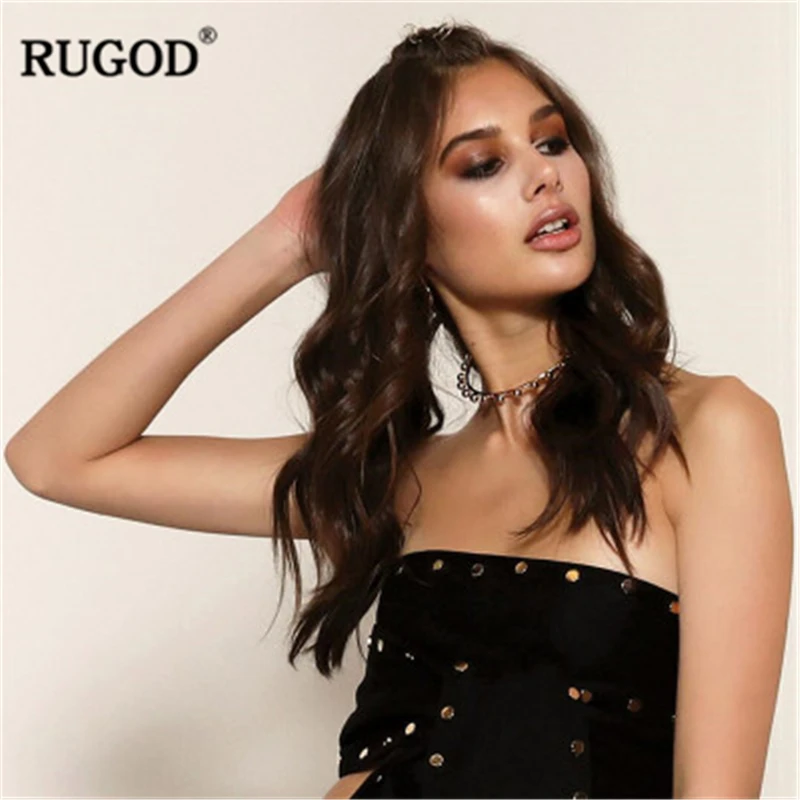 Новинка 2018 пикантные укороченные топы RUGOD с открытыми плечами женская модная