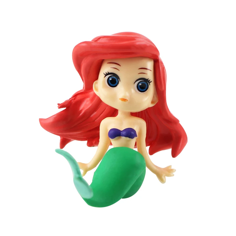 8pcs/lot Princess Figures Snow White Belle Alice Anna Elsa Cinderella Ariel Mermaid Tangled Sleeping Beauty Model Toys - купить по