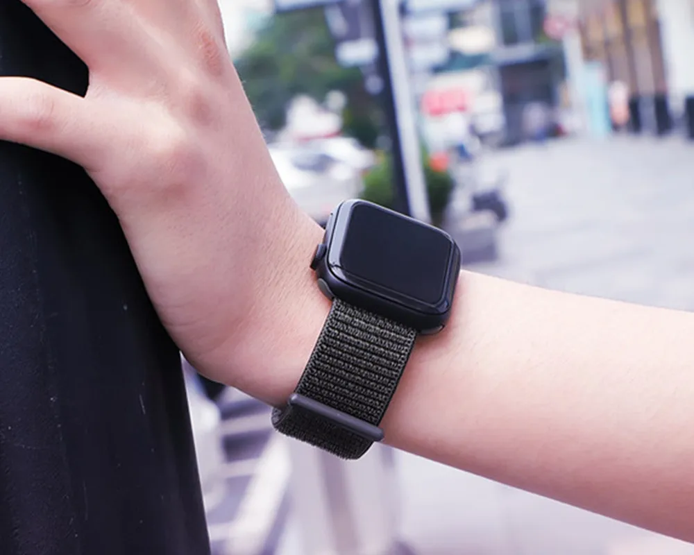 Ремешок для Apple Watch, ремешок для Apple Watch 5, 4, 44, мм, 42 мм, iwatch band 3, 2, 5, 42 мм, 38 мм, Спортивная петля, correa, нейлоновый ремешок для часов
