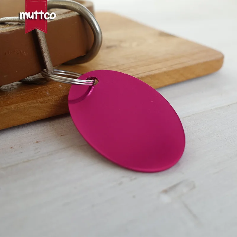 20 шт./лот бесплатная доставка Алюминиевая бирка для имени питомца овальная