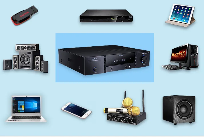C5198 A1941 900 Вт 5,1 канал CS493263 DTS AC-3 Декодер Усилитель Bluetooth 4,2 HDMI домашний кинотеатр аудио калаок K песня усилитель