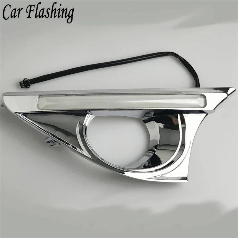 Автомобиль мигает 1 пара DRL для Toyota Camry 2012 2013 2014 дневные ходовые огни