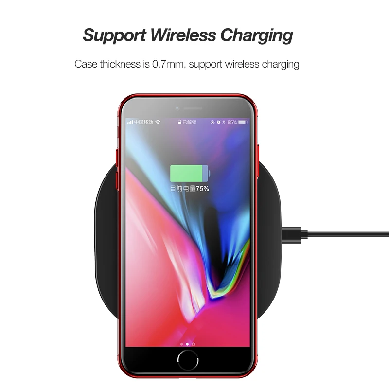 Чехол для iPhone 7 чехол с прозрачным покрытием из ТПУ Мягкая силиконовая задняя
