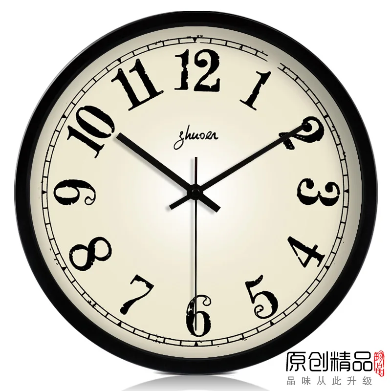 Большие настенные часы бесшумные кварцевые и современные derlook карманные часы|clock