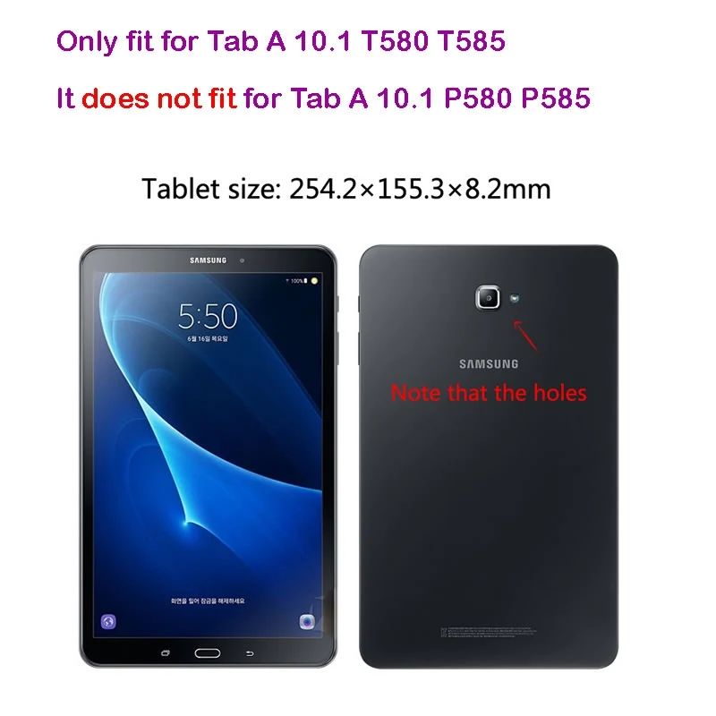 Чехол для Samsung Galaxy Tab A 10 1 T580 T585 2016 сверхмощный 2 в Гибридный Прочный чехол планшета