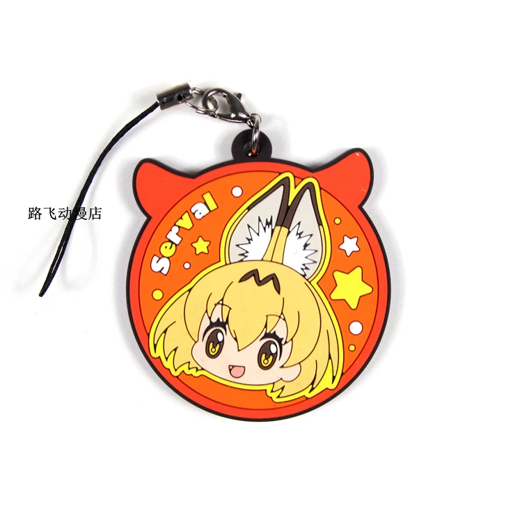 Фигурка героя Kemono Friends Leptailurus Serval обыкновенная резиновая аниме модель брелок с