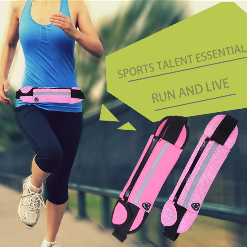 Бег Водонепроницаемая поясная сумка для мобильного телефона Скрытая Для женщин