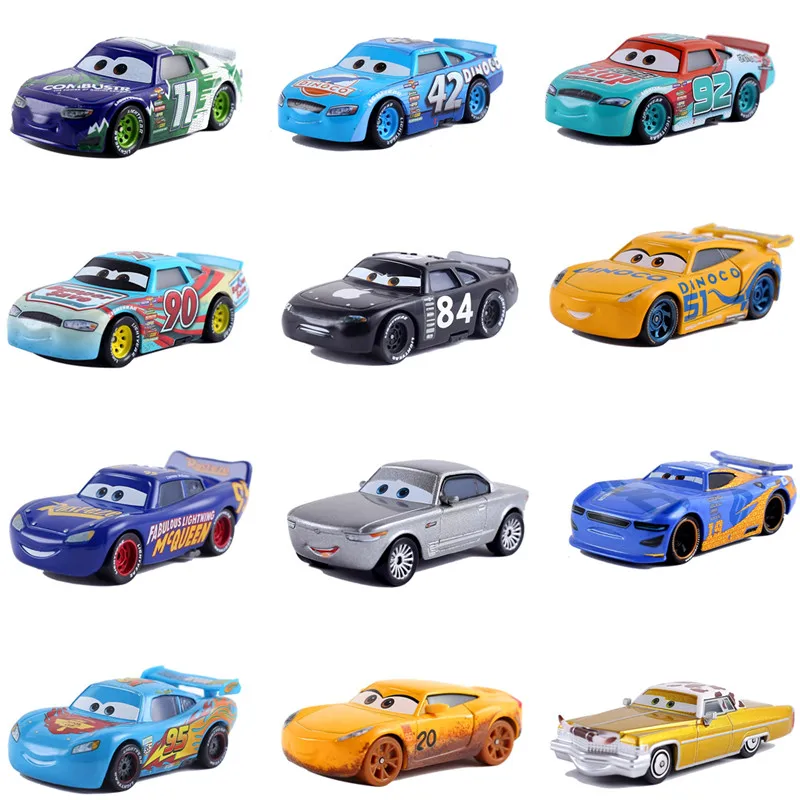 Машинки Disney Pixar машина 3 машинки 2 McQueen игрушечные 1:55 литой металлический сплав
