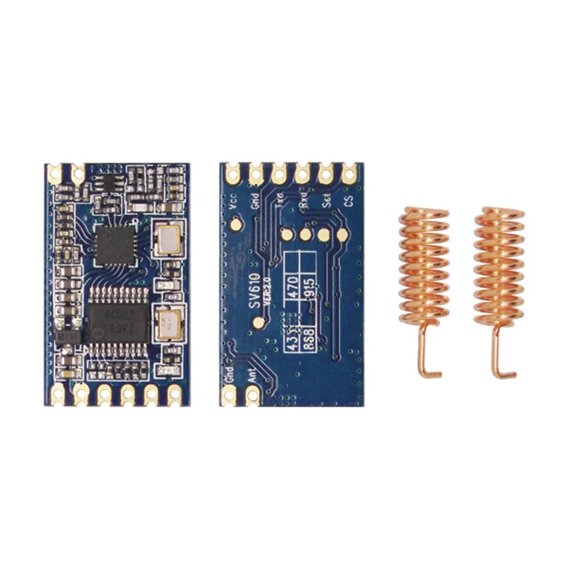 6 шт./Лот 100 мВт 1 4 км si4432 беспроводной трансивер TTL встроенный 433/470/868/915 МГц модуль