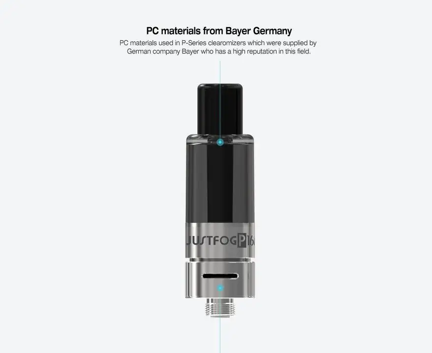 Justfog P16A клиромайзер бак 1 9 мл испаритель для электронных сигарет ом катушка