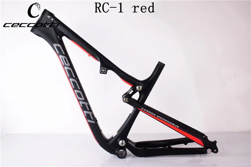 

2018 27.5er Full Suspension Frame RC-1 Red full carbon fiber mtb bike frame T1000 carbon bicycle frame