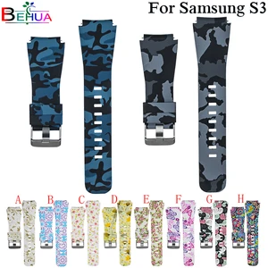 Цветной силиконовый ремешок для часов Samsung Gear S3, Классический ремешок для часов Huami Amazfit 22 мм, спортивный сменный ремешок