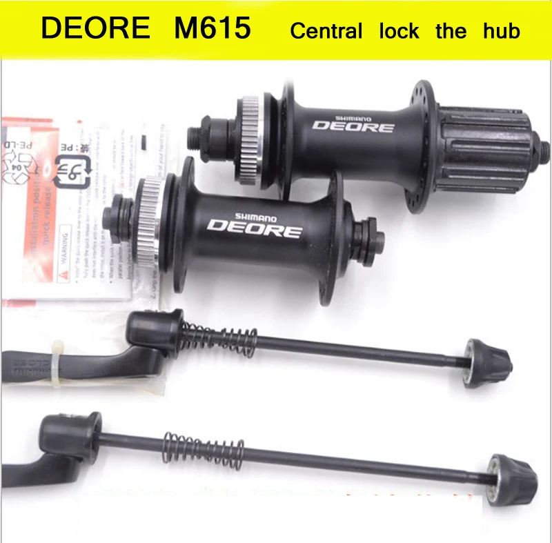 SHIMANO DEORE M615 32 отверстия БЫСТРОРАЗЪЕМНАЯ велосипедная ступица из алюминиевого