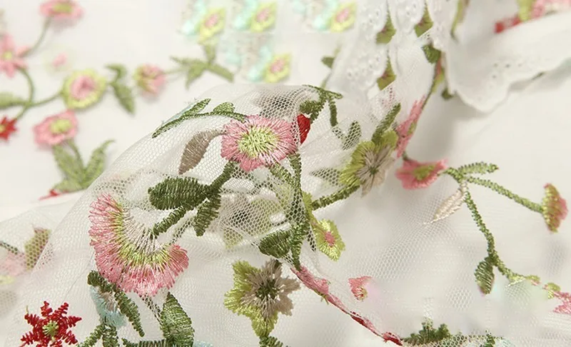 CHICEVER летнее элегантное лоскутное кружевное платье с вышивкой для женщин круглым