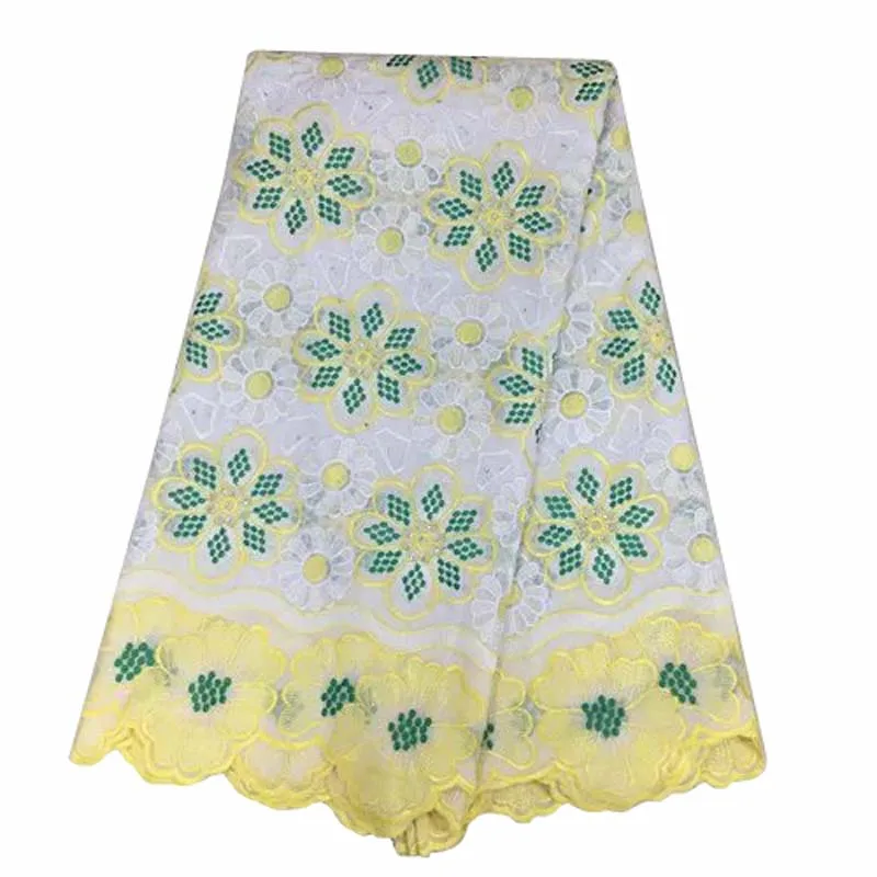 (5yards/lot) High class cotton Swiss voile lace fabric embroidered African for lady dress! WJ29-40 | Дом и сад