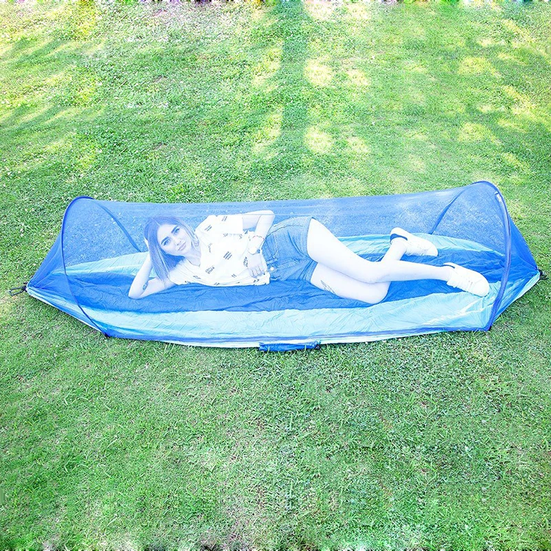 Новый быстрооткрывающийся гамак для кемпинга с москитной сеткой и веревкой