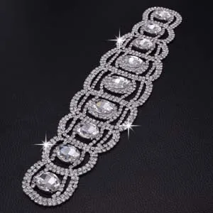 1 шт., изысканные стразы Cystal, пояс для одежды, пришитые патчи, сделай сам, для brida ldress, sash, для шитья, ремесло, серебряная основа, аппликации - Цвет: BT-10
