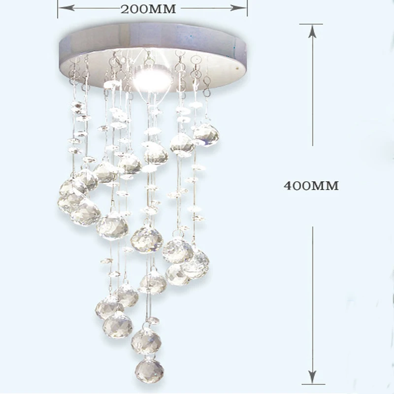 Новый современный K9 хрустальный светодиодный спиральный потолочный светильник