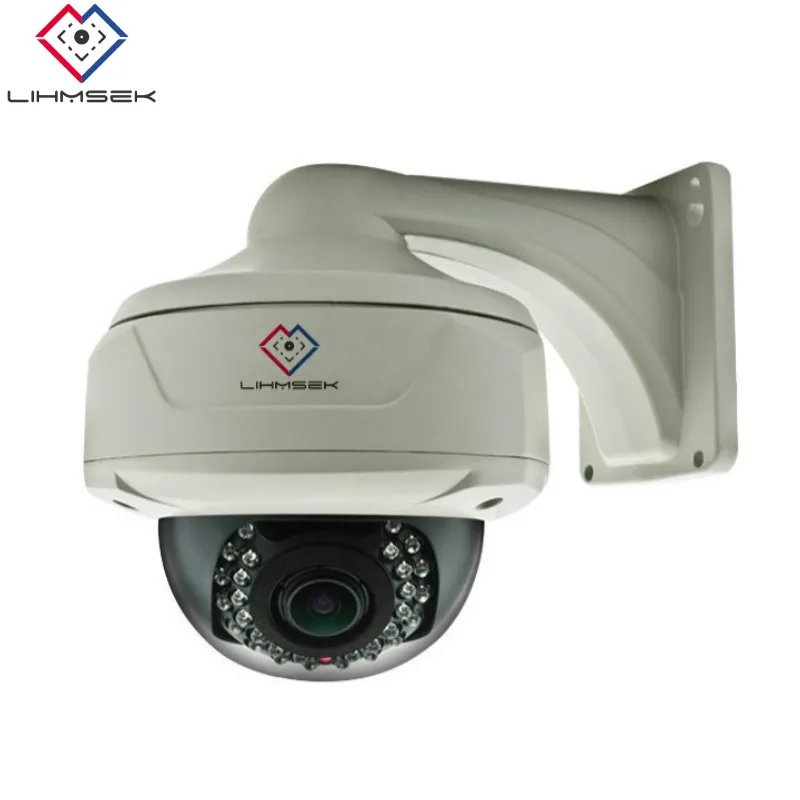 LIHMSEK Открытая камера HD SDI Fisheye с объективом 360 градусов, 1080P 2.0 мегапиксельная панорамная с кронштейном, водонепроницаемая с ИК-камерой.