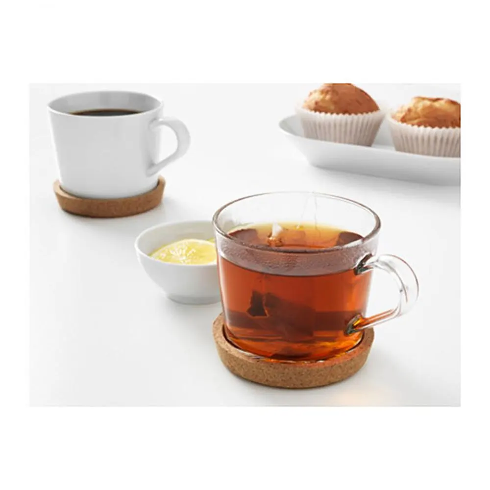 

12pcs Plain Round Cork Coasters Set Coffee Cup Mat Drink Tea Pad Placemats Wine Table Mats Decor Kitchen Accessories