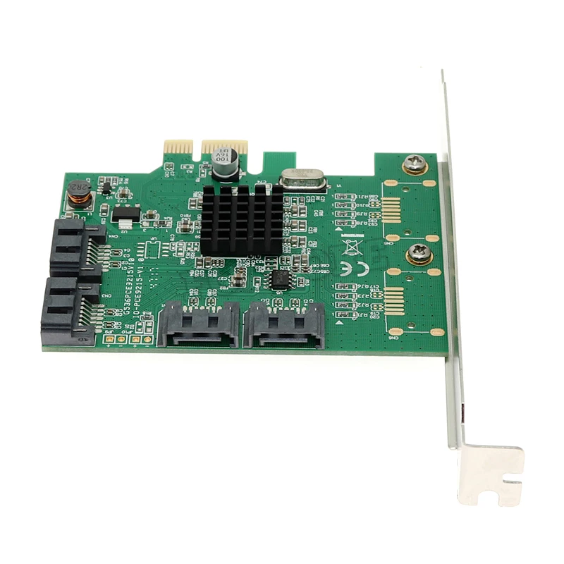 PCI-e to SATA3.0 4 Port Multiplier expansion Card SATA port PCIe SSD adapter Adapter Converter Marvell 88SE9215 | Компьютеры и офис