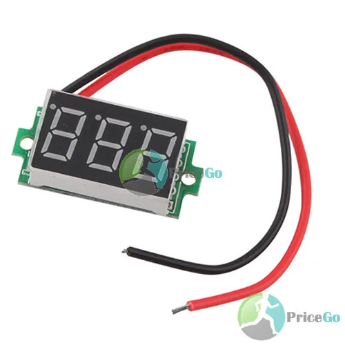 Laurieshop New hot Mini Digital Voltmeter 3.3-30V Red LED Vehicles Motor Voltage Panel Meter Funny | Инструменты