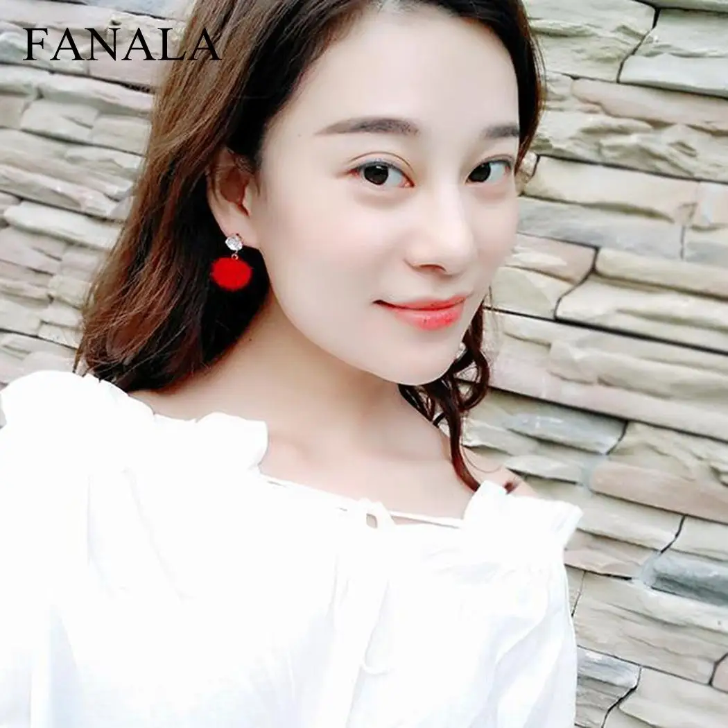 Драгоценный камень прелестные серьги в форме подарка маленькая трендовая пара