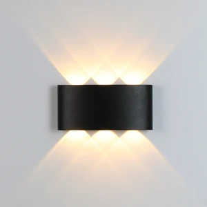 Светодиодный настенный светильник, наружная Водонепроницаемая настенная алюминиевая лампа для сада и спальни, аксессуар для коридора, IP65