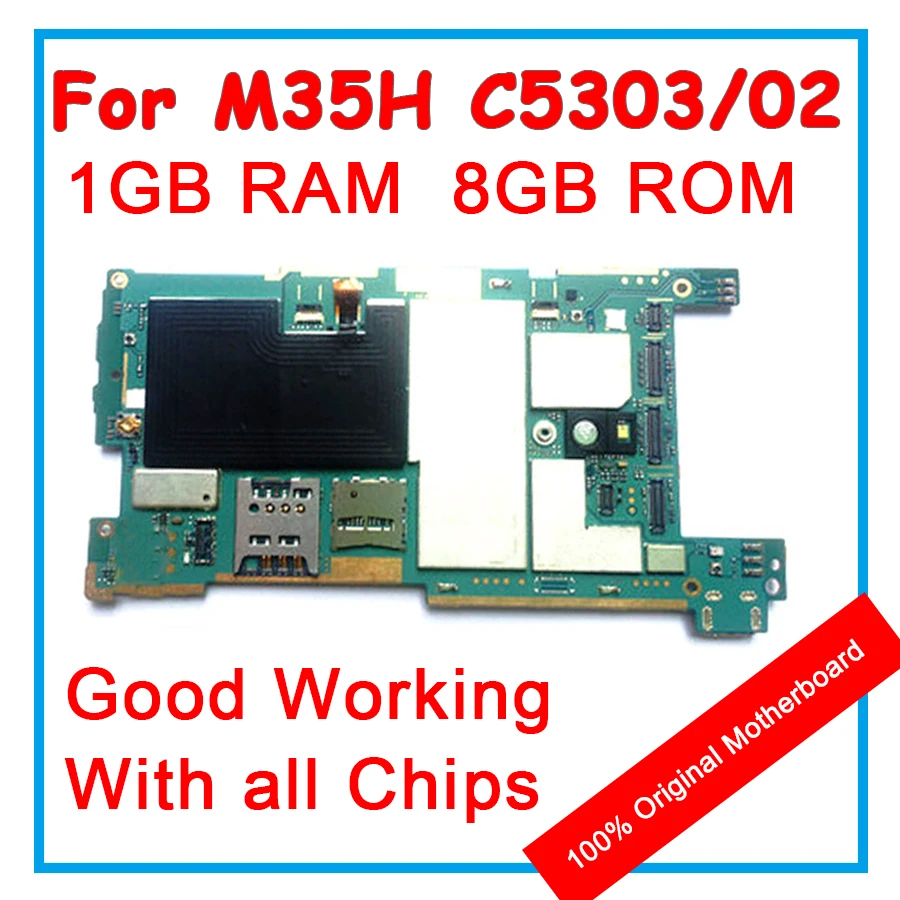 Для Sony Xperia SP M35H C5303 C5302 8 Гб ROM 100% оригинальная материнская плата Android OS логическая с