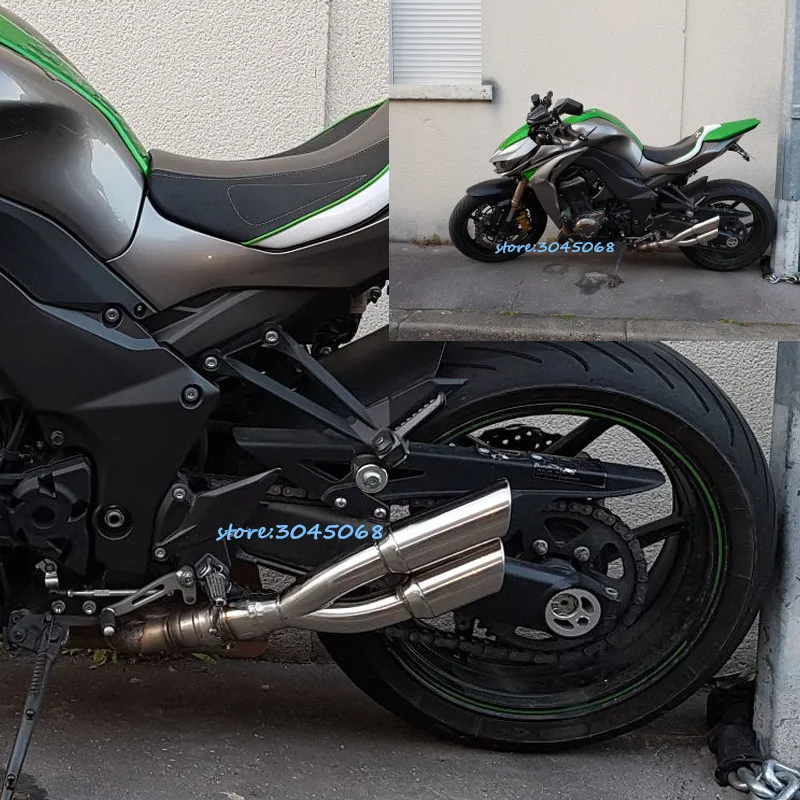 Мотоцикл Полный выхлопной системы слипоны для Kawasaki Z1000 2010-2016 трубы глушителя |
