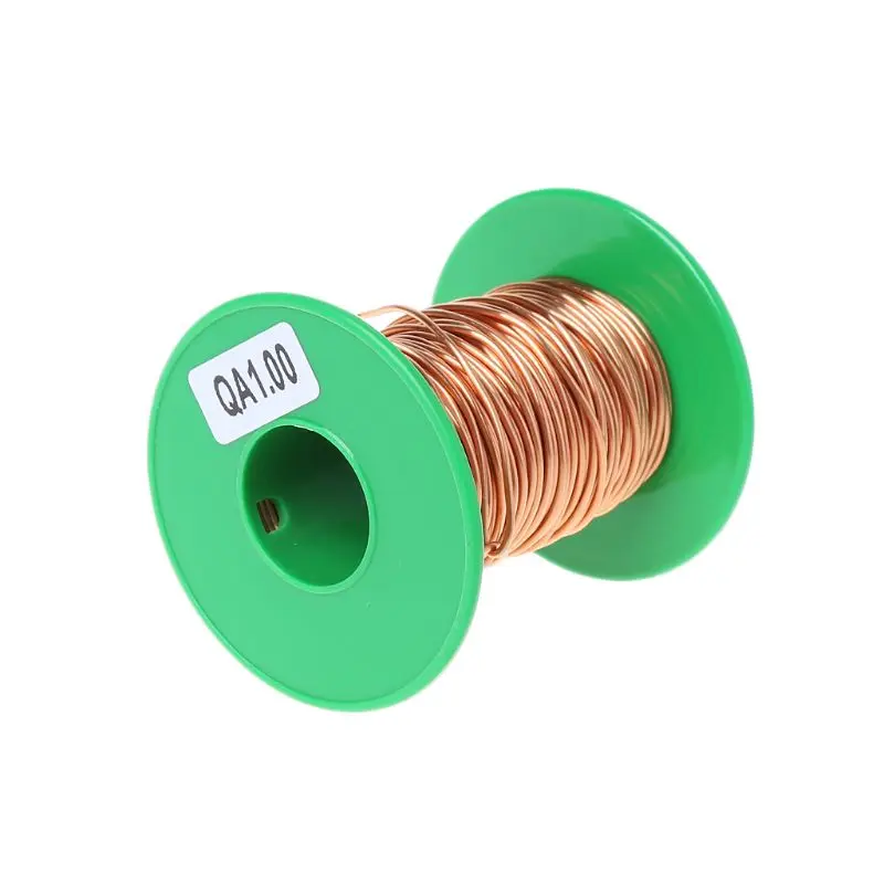 100Grams/lot 12m Polyurethane Enameled Copper Wire 1.0mm QA-1/155 Welding Wires |