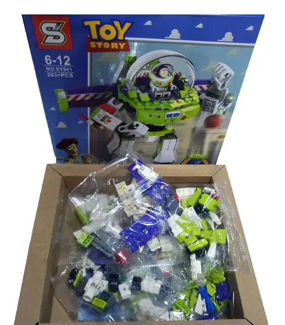 Новинка хит продаж 243 шт. супер герои история 3 строительство Buzz Lightyear Mech