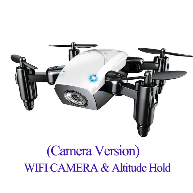 Wifi camera S9 S9HW мини складной Дрон с камерой HD Дрон FPV RC wifi Квадрокоптер/Вертолет VS Xs809hw H43WH JXD 523W - Цвет: Wifi camera